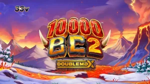 Tampilan visual slot 10000 BC DoubleMax 2 dengan tema prasejarah